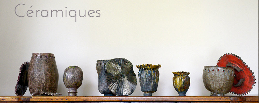 Ceramiques contemporaines par MCBOH peintre plasticien Marie Claude Bohnenblust Lenglart